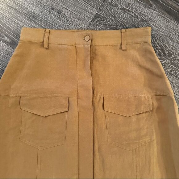 Third Form Tan Midi Skirt - Picture 2 of 7